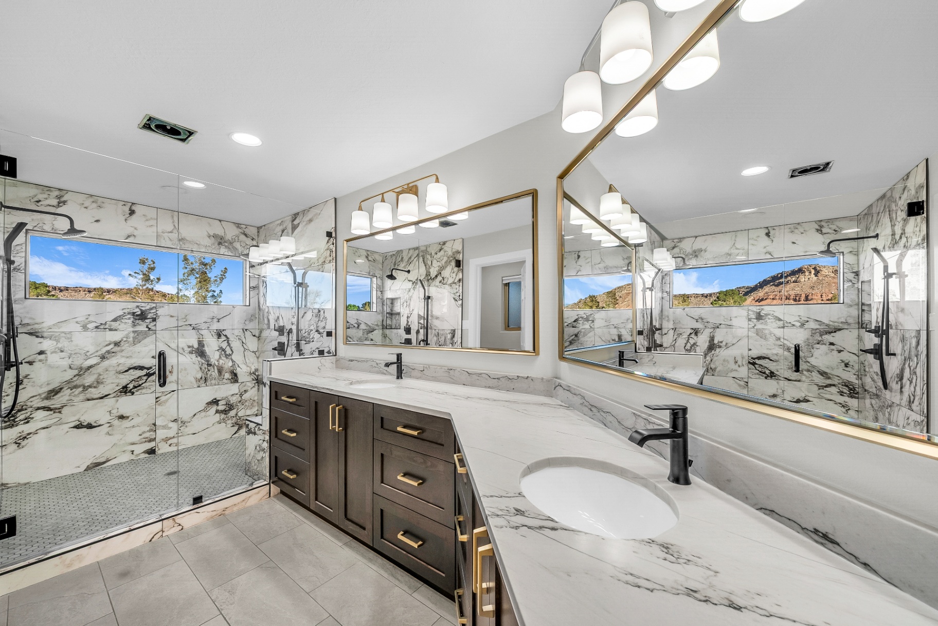 Prestigious remodeled primary bathroom