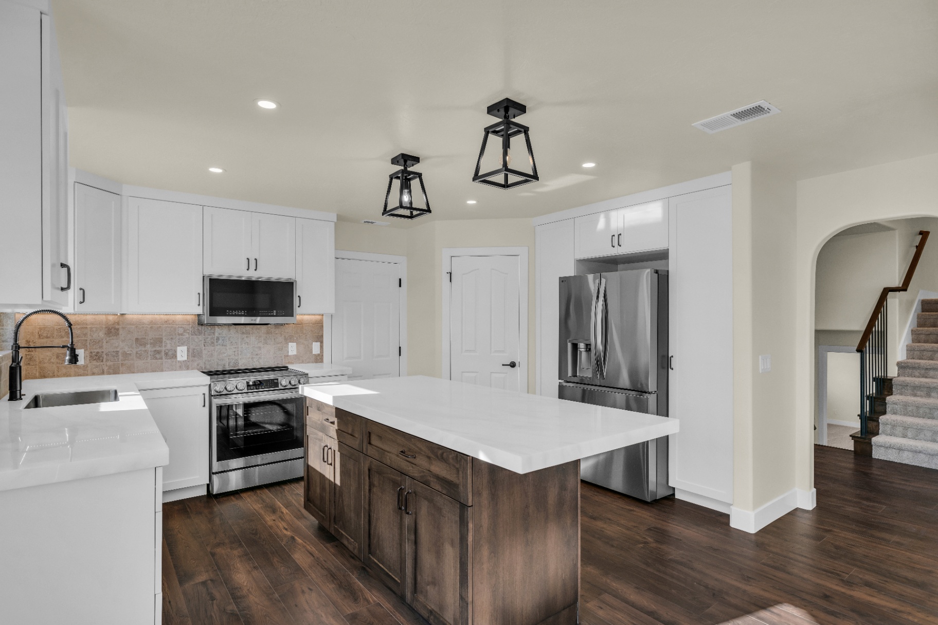 Prestigious remodeled kitchen with large island